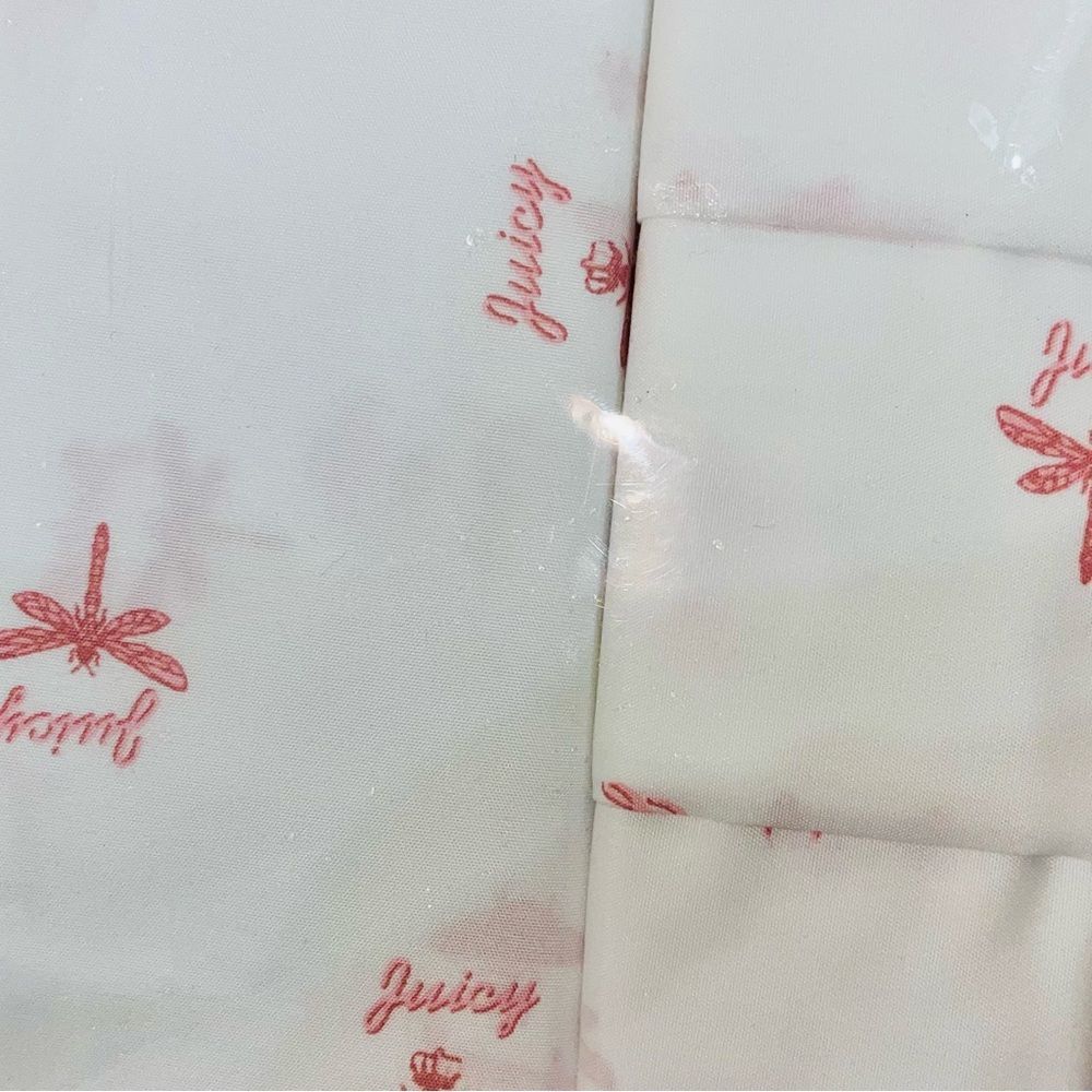 **SOLD** Juicy Couture Home 6 Piece King Size Sheet Set Pink Bee & Dragonfly - Picture 4 of 14